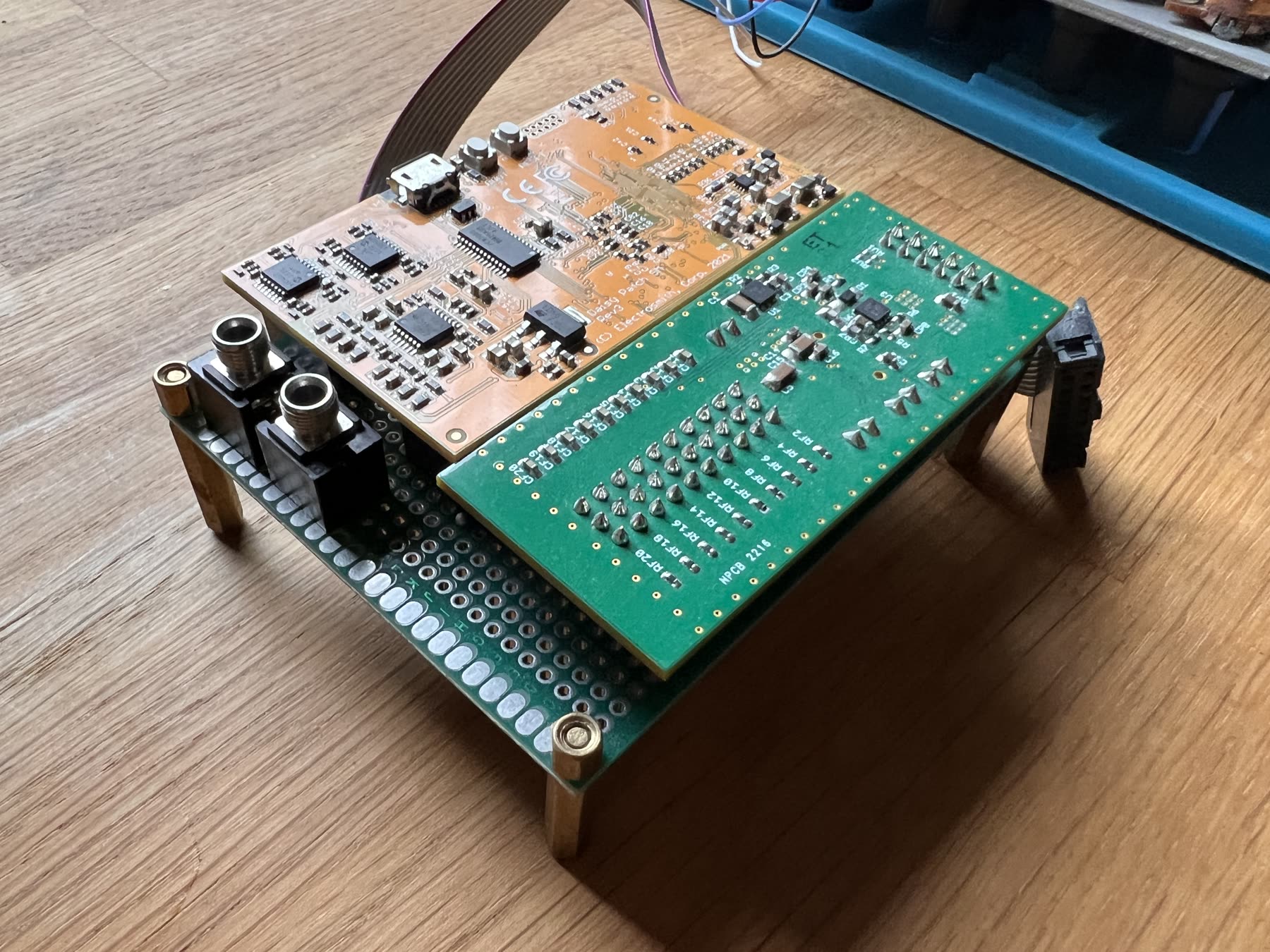 Daisy Patch and MAX11300 expansion board detail.